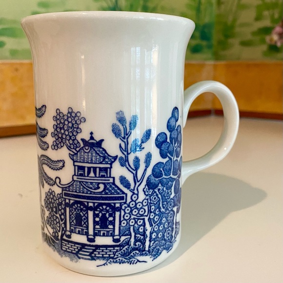 Vintage Churchill Blue Willow Mug Made in England